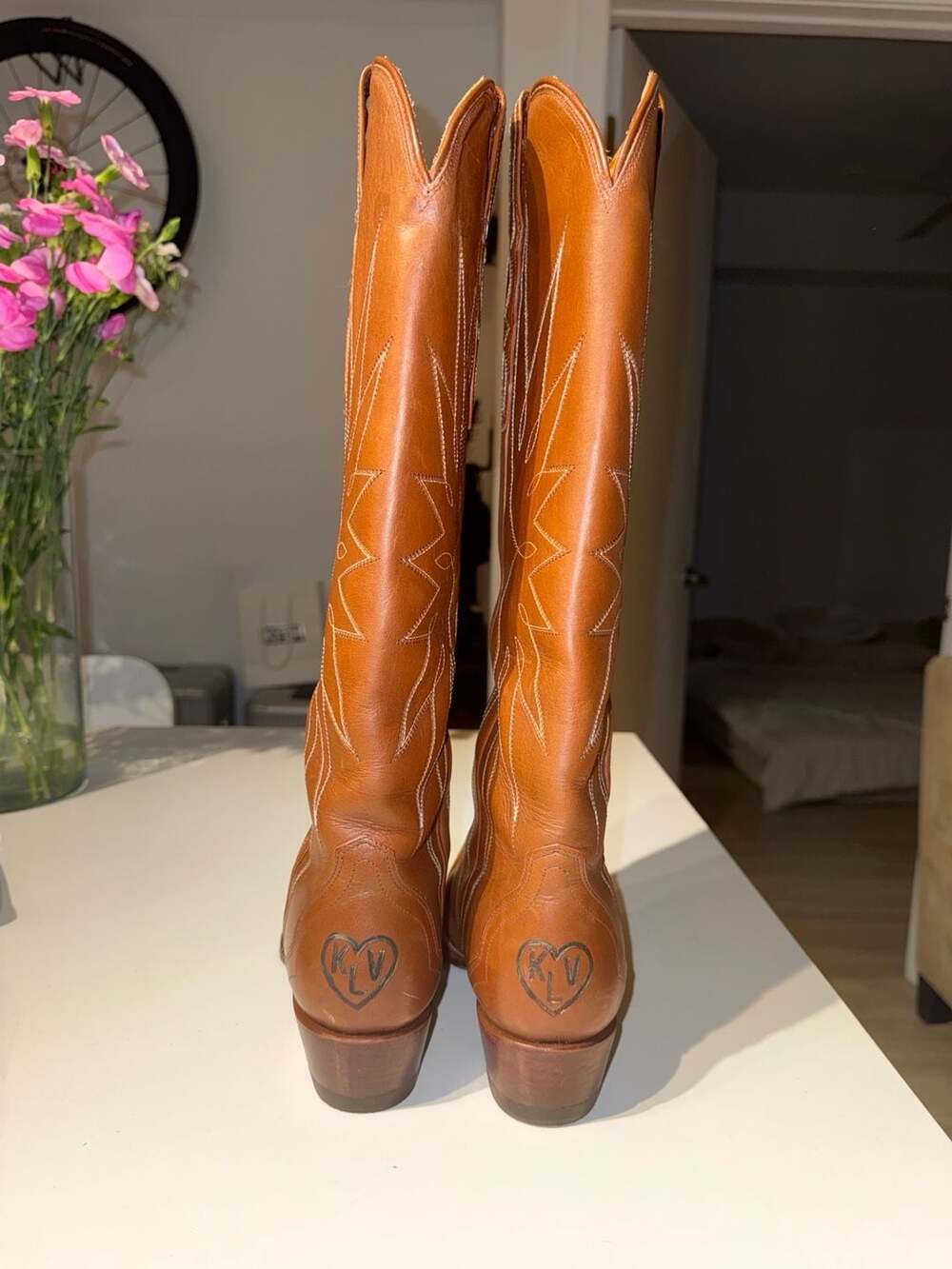 TECOVAS THE LORETTA Western Boots Brown Leather - Picture 7 of 13